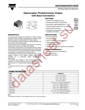 4N37 datasheet  